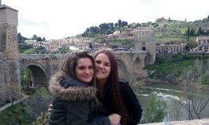 Student and family in Spain
